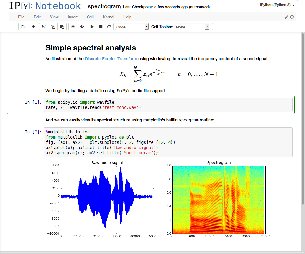 Ein klassisches Jupyter Notebook für eine Datenanalyse